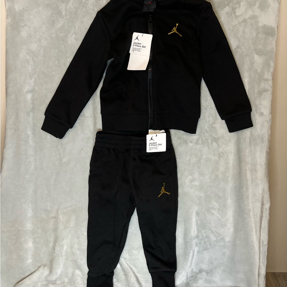 Jordan Black Tracksuit Set
